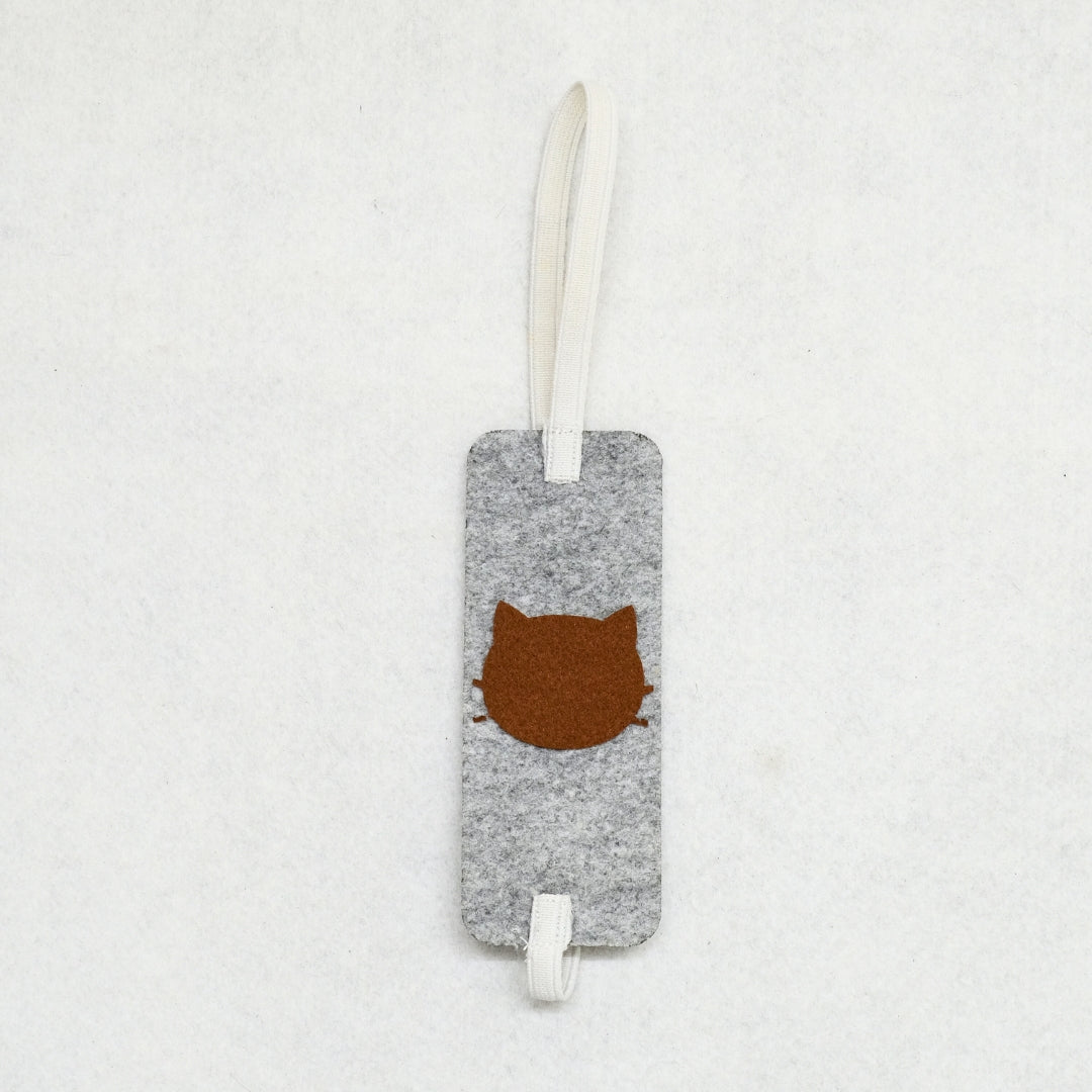 HRIKU® Felt Bookmark Set, Indian-Made, Set of 3 - Cute Cat