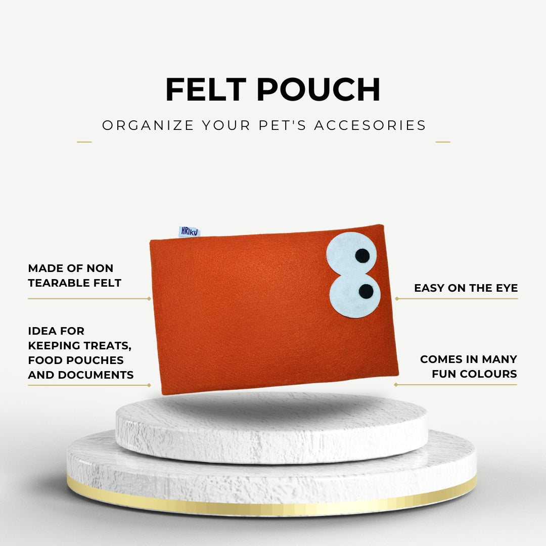 HRIKU® Felt Pet Organizer, Indian-Made, Handcrafted - Eye Spy