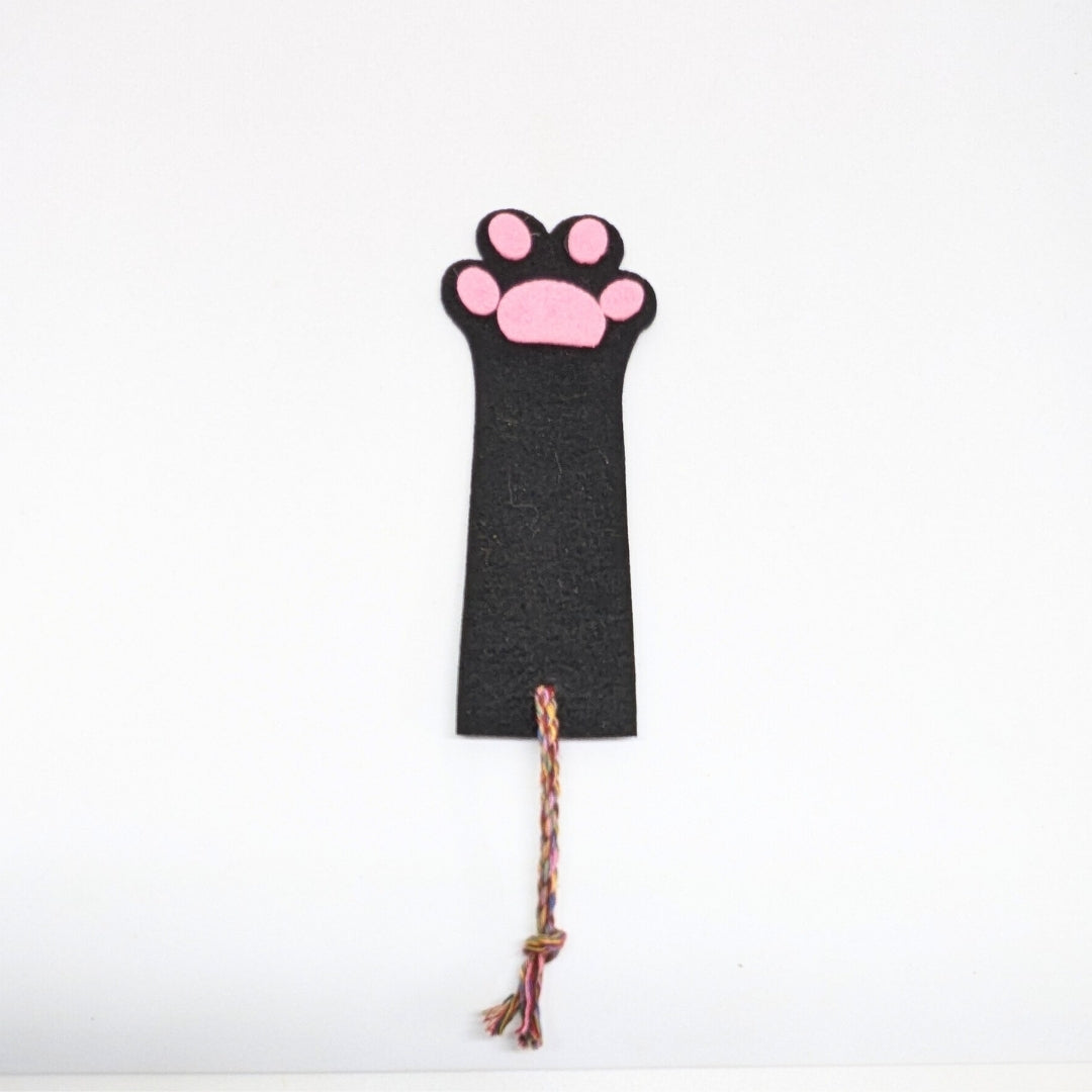 HRIKU® Felt Bookmark Set, Indian-Made, Set of 3 - Cat Paw