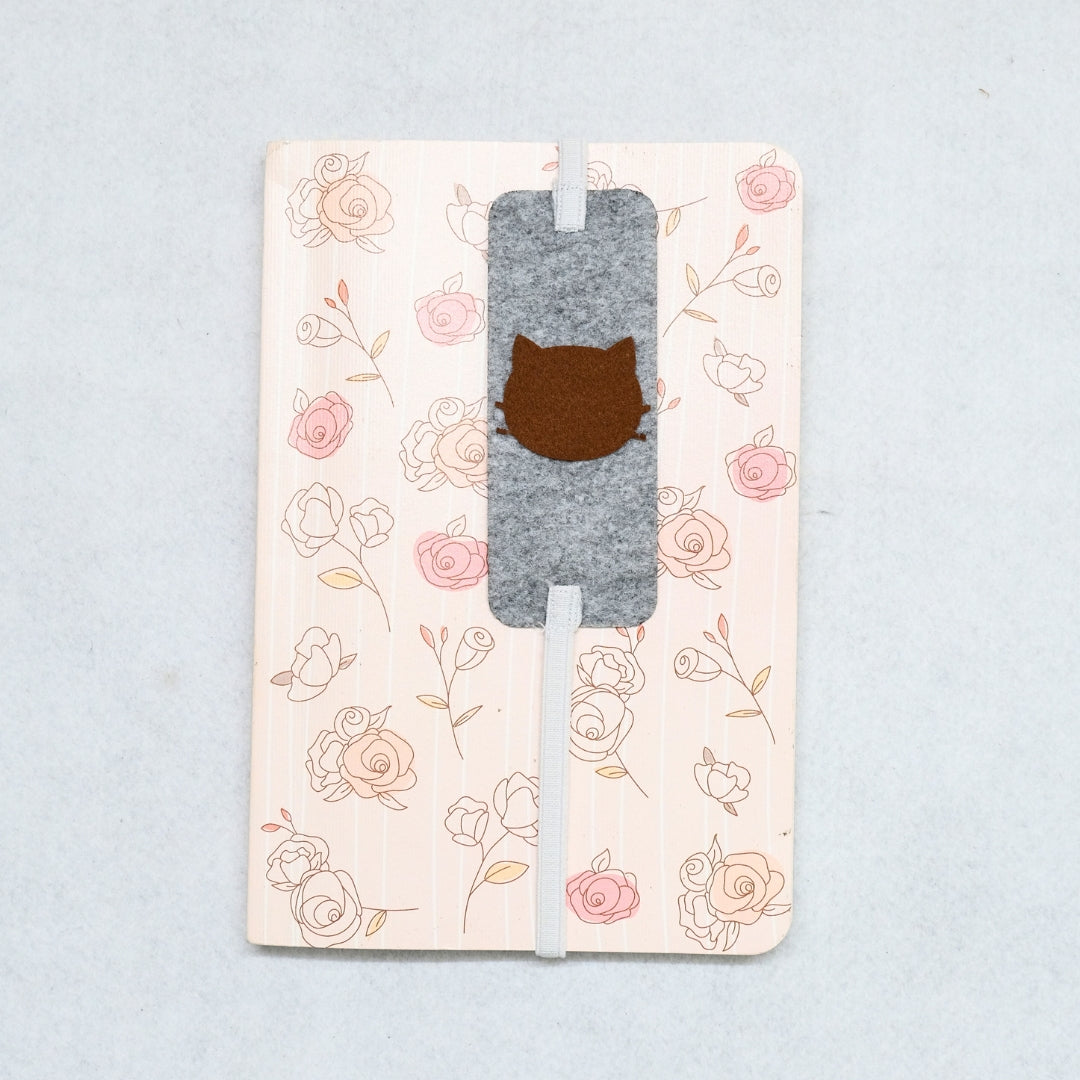 HRIKU® Felt Bookmark Set, Indian-Made, Set of 3 - Cute Cat