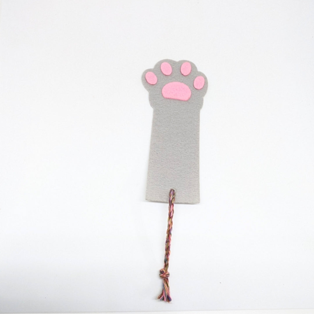 HRIKU® Felt Bookmark Set, Indian-Made, Set of 3 - Cat Paw