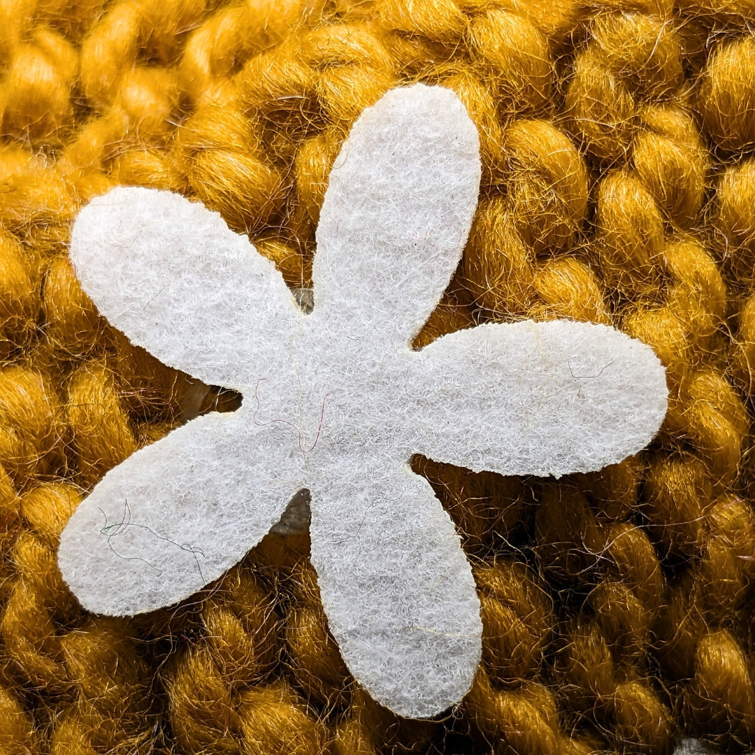 HRIKU® Crocheted Woollen Cat Muffler, Indian-Made, Handcrafted - Ochre