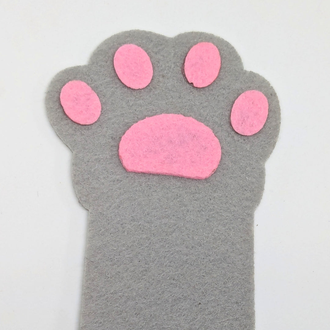 HRIKU® Felt Bookmark Set, Indian-Made, Set of 3 - Cat Paw