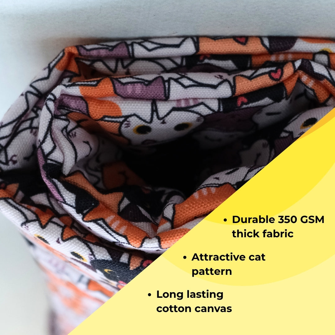HRIKU® Cat-Themed Comforter for Cats - Neon