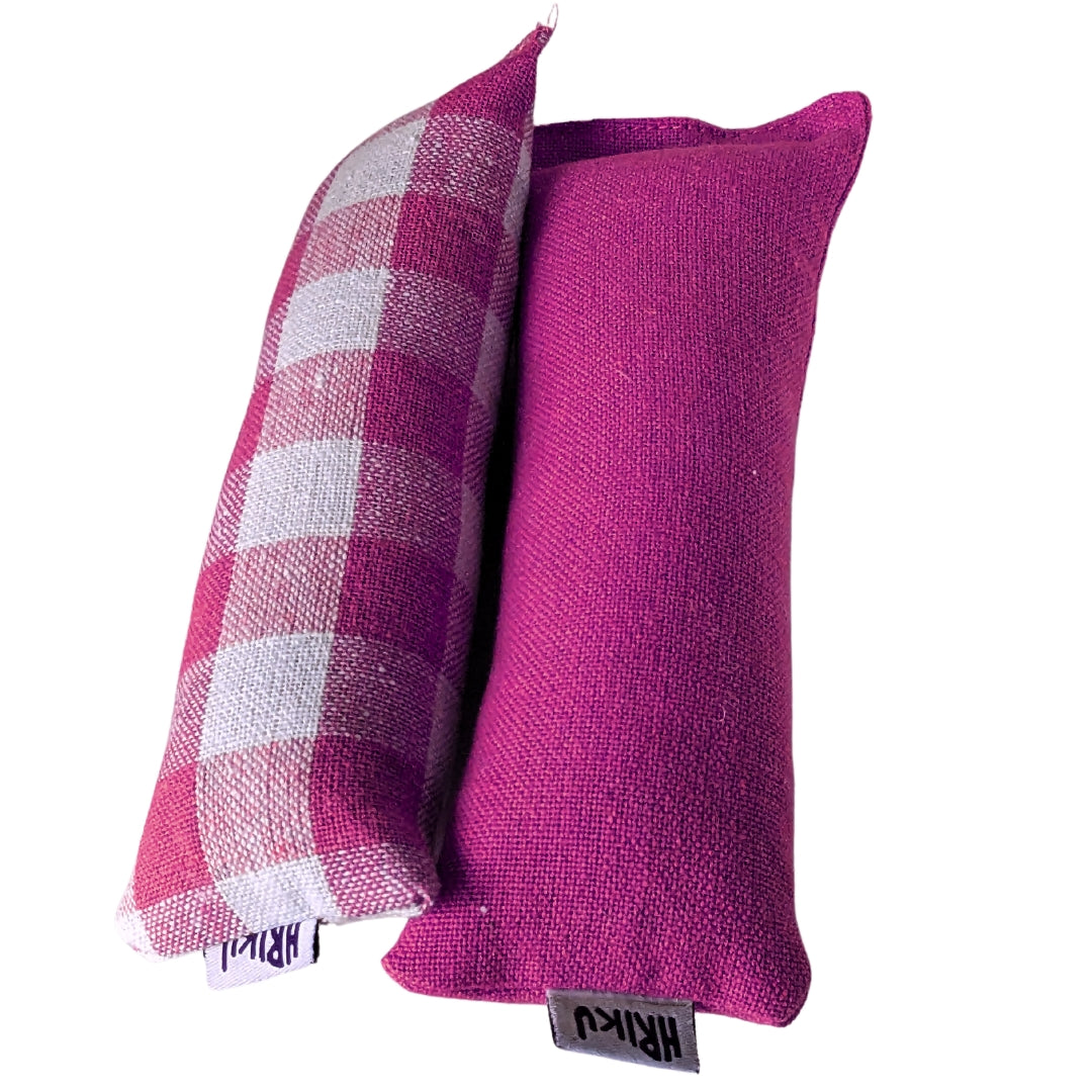 HRIKU® Catnip Casement Kicker Toy Set, Organic Himalayan Catnip - Purple Mix