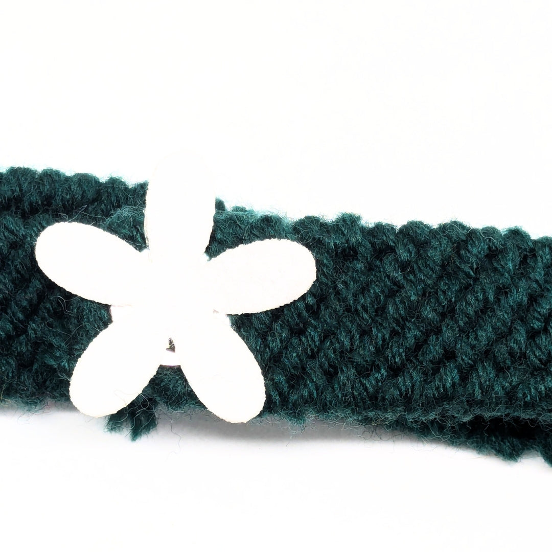 HRIKU® Cat Neck Bands - Cozy Winter Fashion for Cats - Sea Green (Pack of 2)