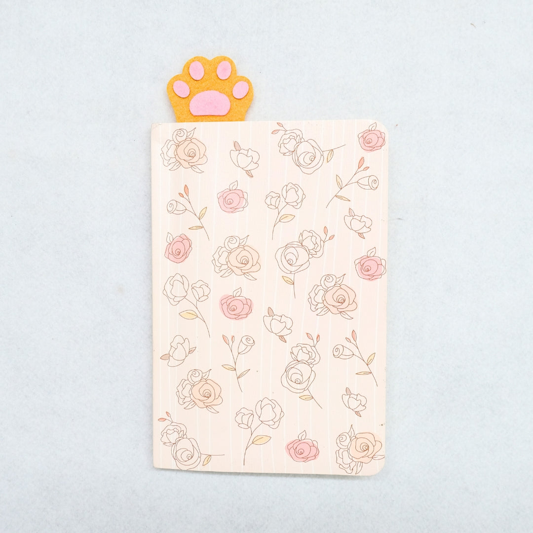 HRIKU® Felt Bookmark Set, Indian-Made, Set of 3 - Cat Paw