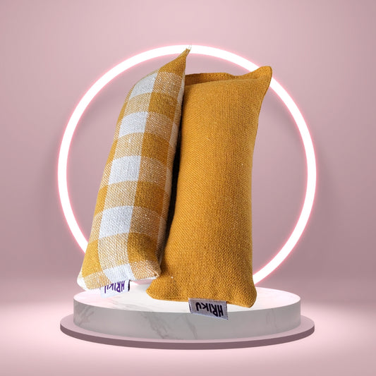 HRIKU® Catnip Casement Kicker Toy Set, Organic Himalayan Catnip - Yellow Mix