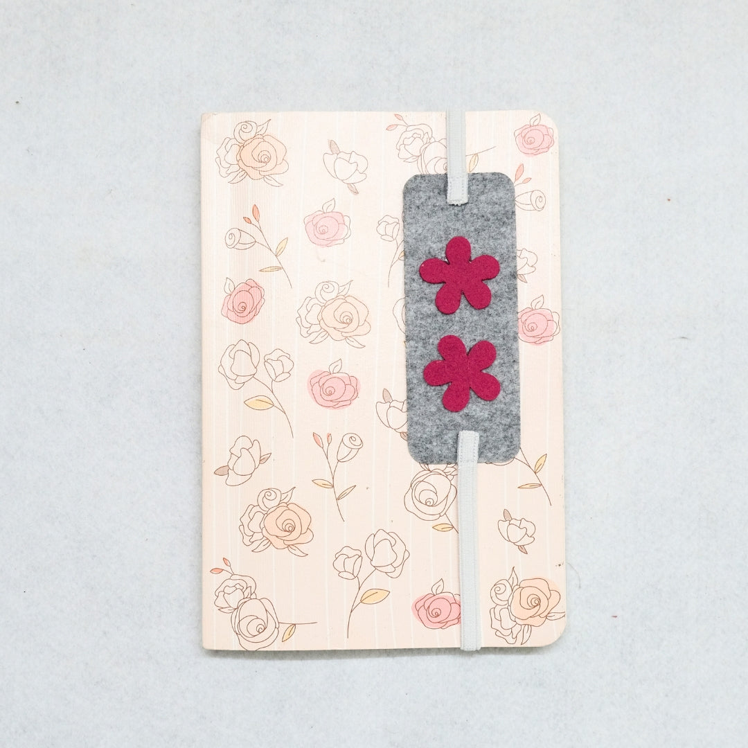 HRIKU® Felt Bookmark Set, Indian-Made, Set of 3 - Flowers
