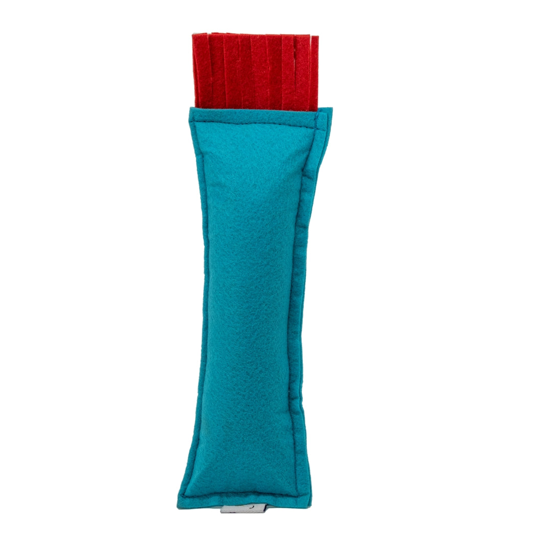 HRIKU® Catnip Felt Kicker Toy, Organic Himalayan Catnip - Teal