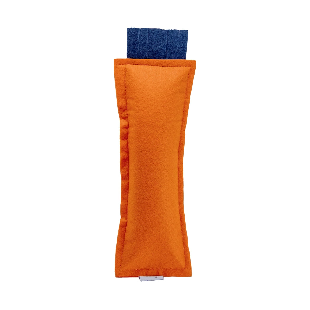 HRIKU® Catnip Felt Kicker Toy, Organic Himalayan Catnip - Orange
