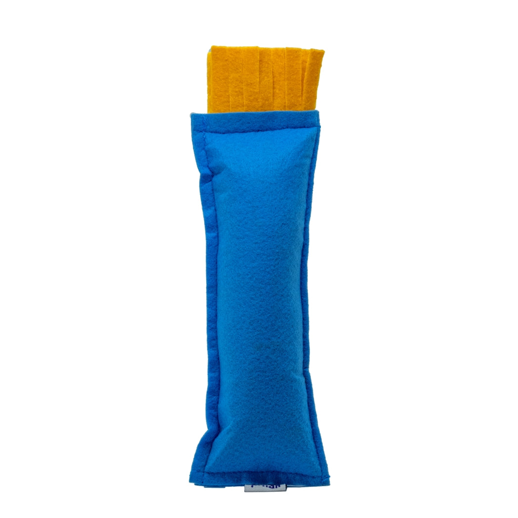 HRIKU® Catnip Felt Kicker Toy, Organic Himalayan Catnip - Cobalt