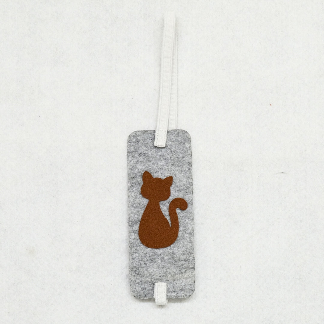 HRIKU® Felt Bookmark Set, Indian-Made, Set of 3 - Cute Cat