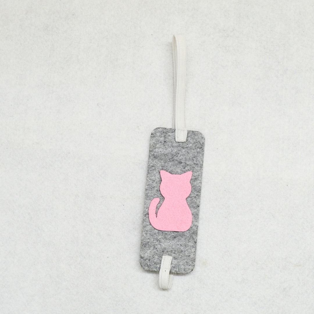 HRIKU® Felt Bookmark Set, Indian-Made, Set of 3 - Cute Cat