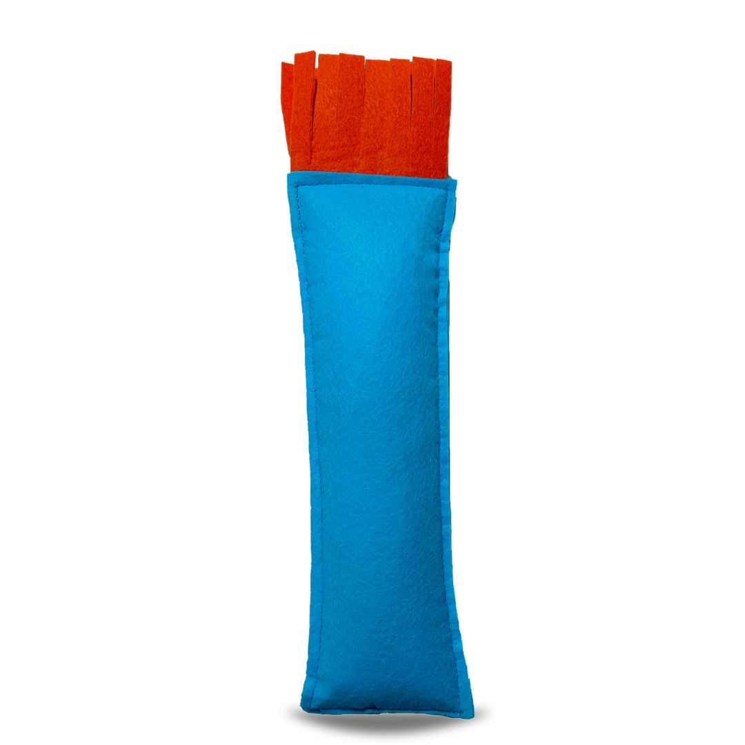 HRIKU® Catnip Felt Kicker Toy, Organic Himalayan Catnip - Blue