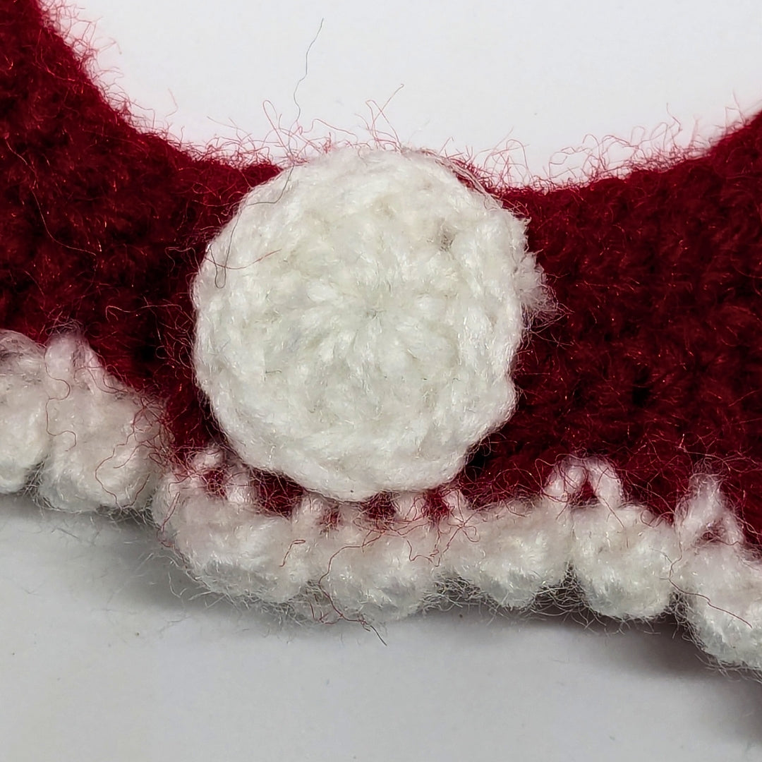 HRIKU® Christmas Wool Crochet Cat Muffler - Cozy & Festive (Red)