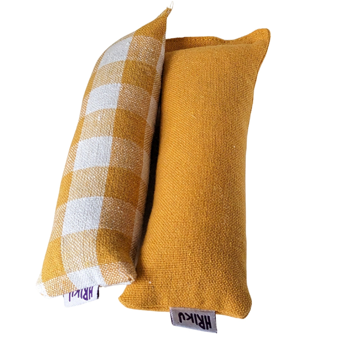 HRIKU® Catnip Casement Kicker Toy Set, Organic Himalayan Catnip - Yellow Mix
