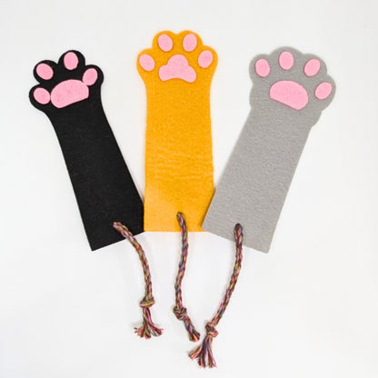 HRIKU® Felt Bookmark Set, Indian-Made, Set of 3 - Cat Paw