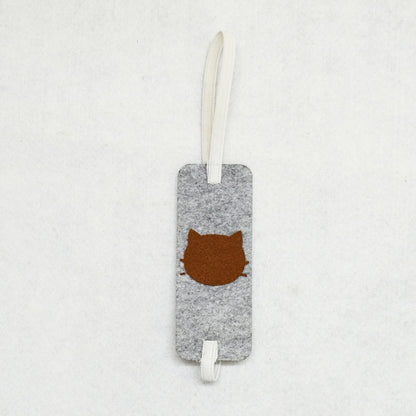 HRIKU® Felt Bookmark Set, Indian-Made, Set of 3 - Cute Cat