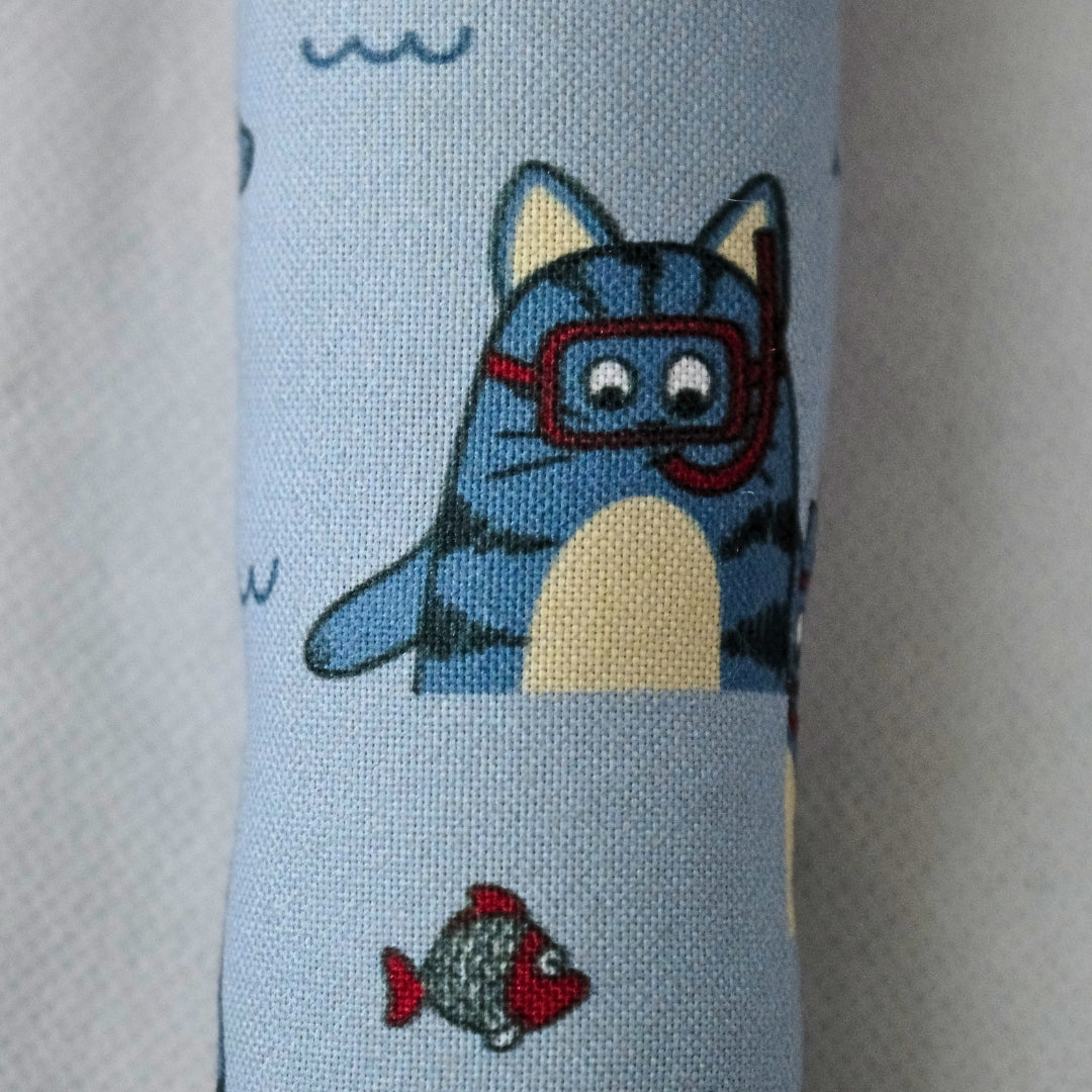 HRIKU® Catnip Canvas Kicker Toy, Organic Himalayan Catnip – Neko Parade (Blue)