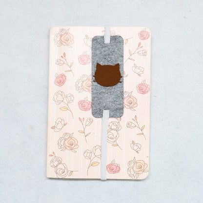 HRIKU® Felt Bookmark Set, Indian-Made, Set of 3 - Cute Cat