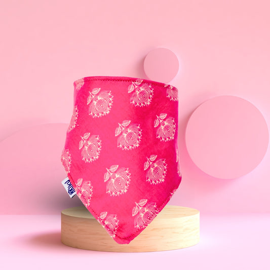 HRIKU® Cat Bandana - Cotton - Floral (Pink)