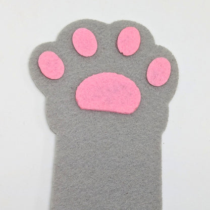 HRIKU® Felt Bookmark Set, Indian-Made, Set of 3 - Cat Paw