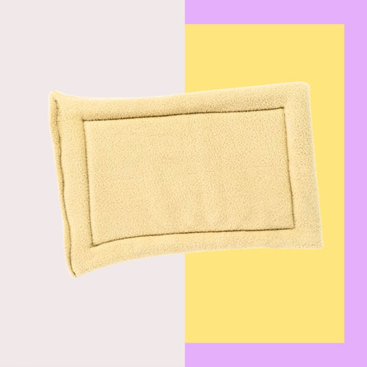 HRIKU® Fleece Cat Carrier Insert, Organic Catnip, Indian-Made - Beige