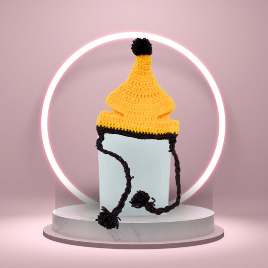 HRIKU® Woollen Pet Cap, Indian-Made, Handcrafted Fashion - Bees Knees