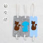 HRIKU® Felt Bookmark Set, Indian-Made, Set of 3 - Cat Dog