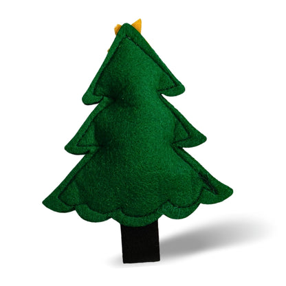 HRIKU® Felt Catnip Toy Christmas Tree, Organic Himalayan Catnip, Handcrafted