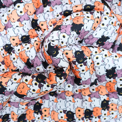 HRIKU® Cat-Themed Comforter for Cats - Neon