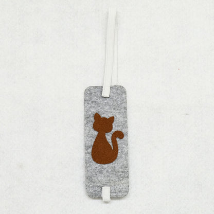 HRIKU® Felt Bookmark Set, Indian-Made, Set of 3 - Cute Cat