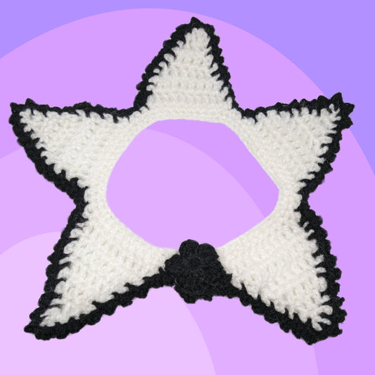 HRIKU® Christmas Wool Crochet Cat Muffler - Cozy & Festive (White)