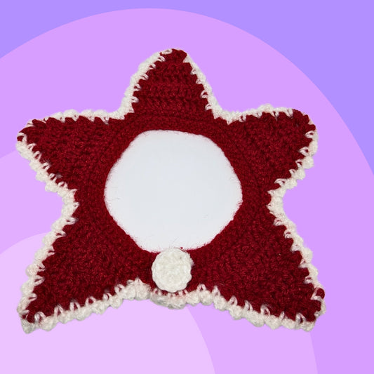 HRIKU® Christmas Wool Crochet Cat Muffler - Cozy & Festive (Red)