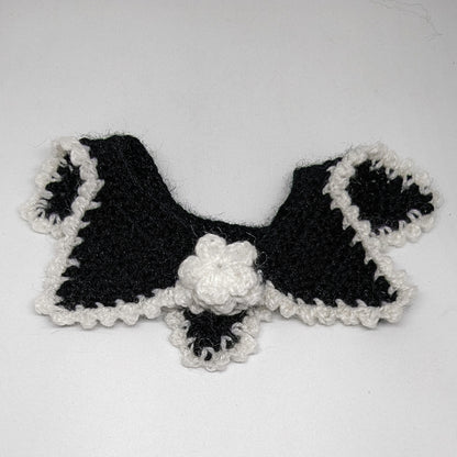 HRIKU® Christmas Wool Crochet Cat Muffler - Cozy & Festive (Black)